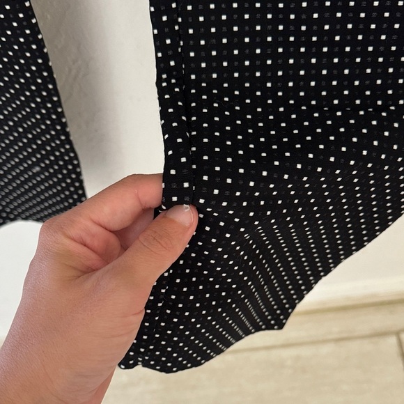 Cabi Seaside Chic Black White Polka Dot Trouser Pant Style #5175 Womens 6 - Picture 2 of 7